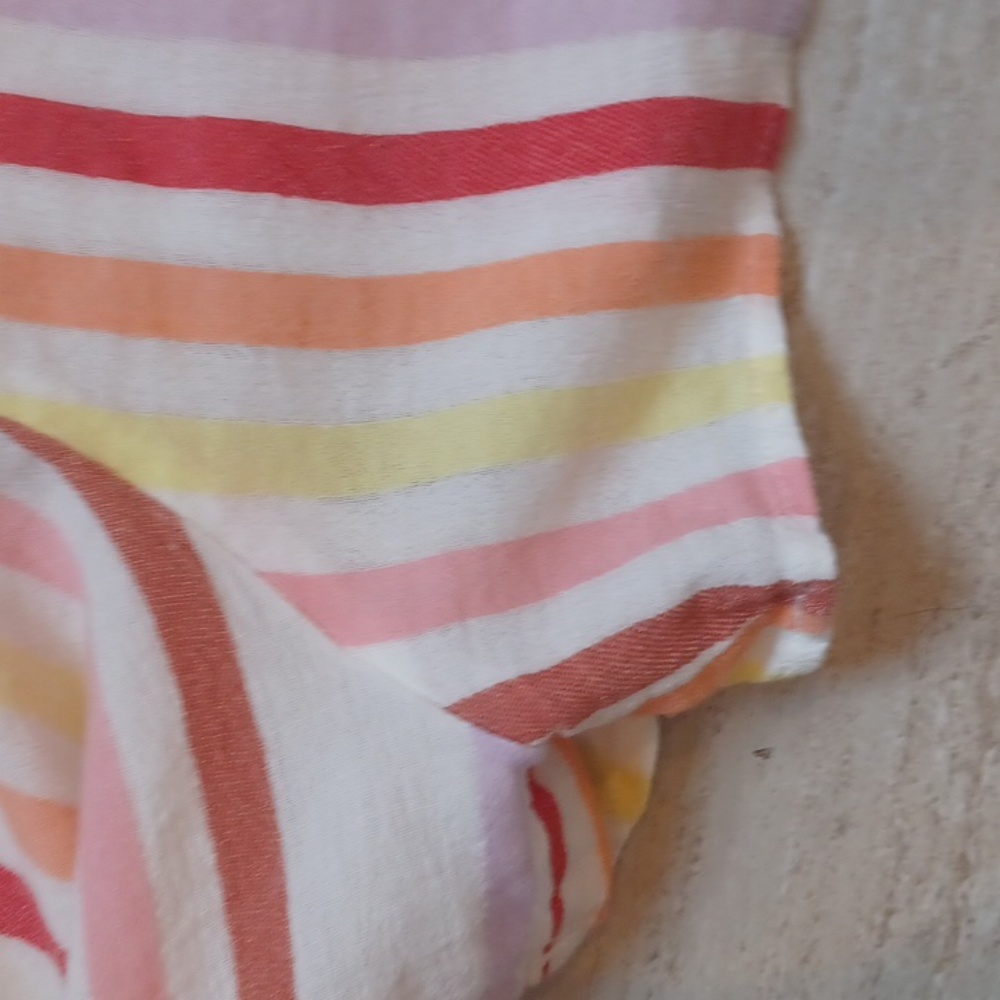 Aerie Multi-Color Striped Tie Romper - Picture 2 of 8